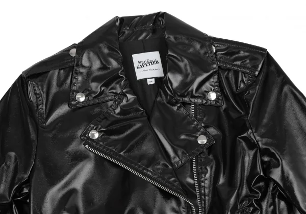 Jean-Paul GAULTIER FOR SEPT PREMIERES Coating Motorcycle Jacket K-125422_003