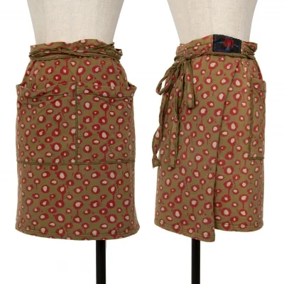 GAULTIER JEAN'S Dot Printed Wrap Skirt