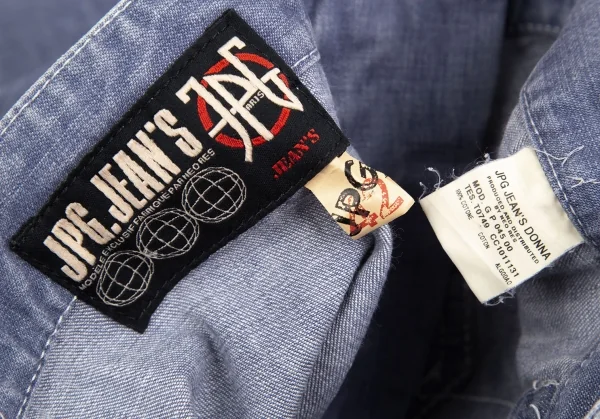 Jean Paul GAULTIER PARIS Back Lace-up Design Sailor Wide Denim Pant K-125426_014