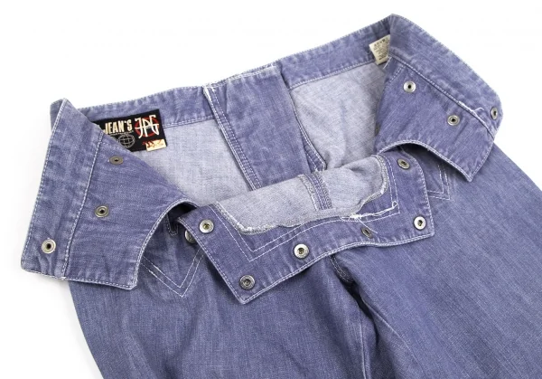 Jean Paul GAULTIER PARIS Back Lace-up Design Sailor Wide Denim Pant K-125426_004