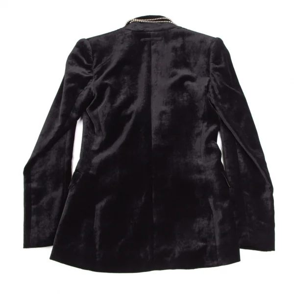Jean-Paul GAULTIER FEMME Pearl Beads Velor Jacket K-125436_015