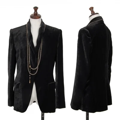 Jean-Paul GAULTIER FEMME Pearl Beads Velor Jacket