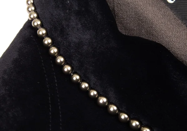 Jean-Paul GAULTIER FEMME Pearl Beads Velor Jacket K-125436_004