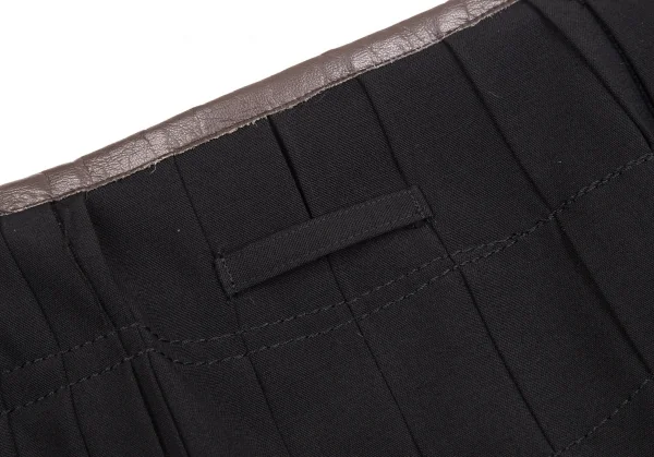 Jean Paul GAULTIER FEMME Wool Pleats Wrap Skirt K-125442_010