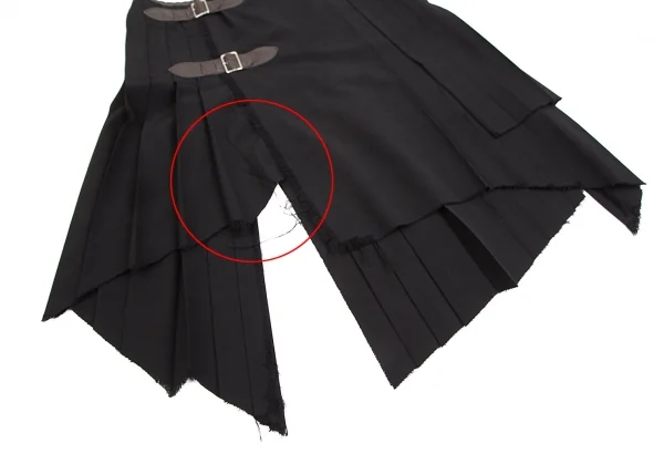 Jean Paul GAULTIER FEMME Wool Pleats Wrap Skirt K-125442_006