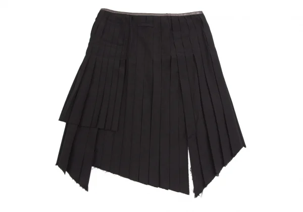 Jean Paul GAULTIER FEMME Wool Pleats Wrap Skirt K-125442_009