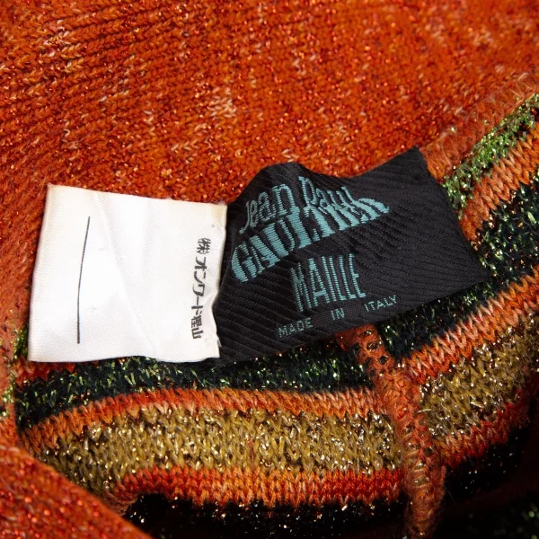 Jean Paul GAULTIER MAILLE Glitter Jacquard Knit Pants K-125445_010