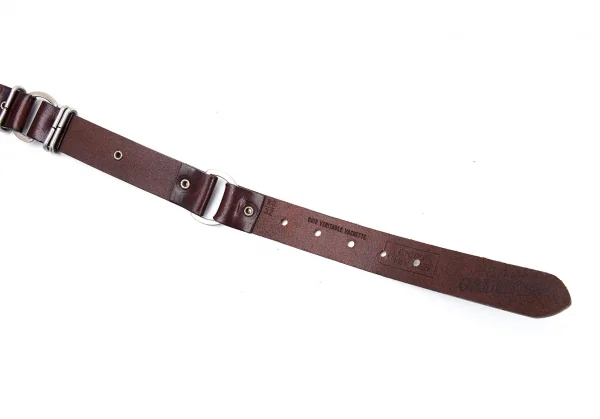 Jean-Paul GAULTIER Chain Leather Belt K-125449_012