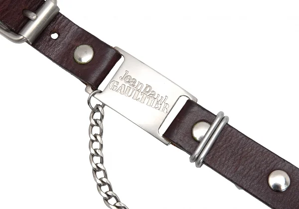 Jean-Paul GAULTIER Chain Leather Belt K-125449_006