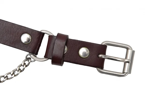 Jean-Paul GAULTIER Chain Leather Belt K-125449_007