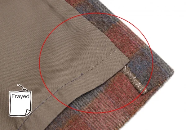 Christian Dior SPORTS Wool Check Pleated Wrap Skirt K-125455_008