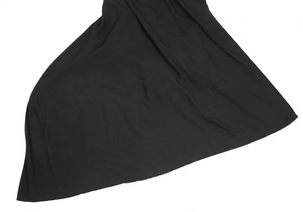 リミフゥLIMI feu レーヨンアシンメトリー変形デザインノースリーブシャツ 黒S K-125473_011