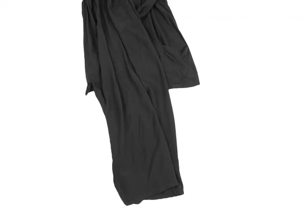 リミフゥLIMI feu レーヨンアシンメトリー変形デザインノースリーブシャツ 黒S K-125473_006