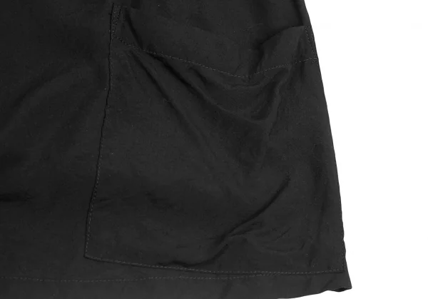 リミフゥLIMI feu レーヨンアシンメトリー変形デザインノースリーブシャツ 黒S K-125473_008