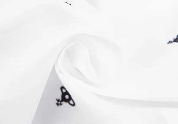 ヴィヴィアンウエストウッド レッドレーベルVivienne Westwood Red Label ネクタイ付きオーブ刺繍ノースリーブシャツ 白黒2位 K-125497_018