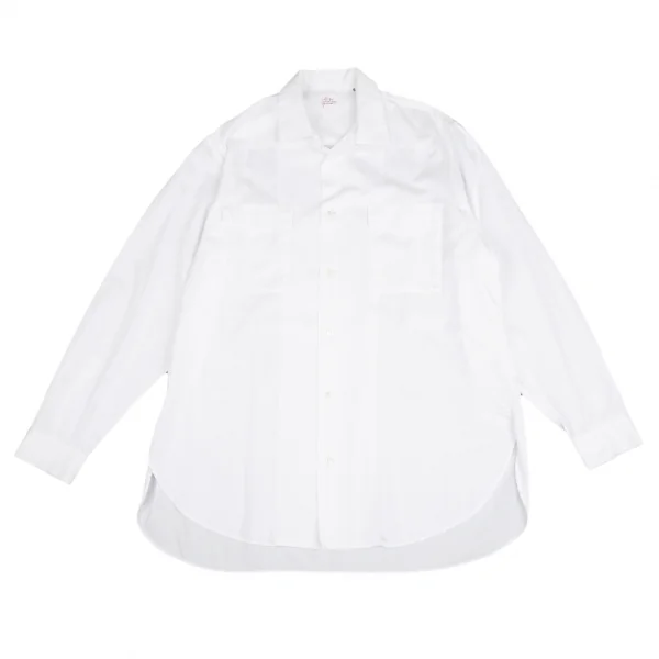 ヨウジヤマモト コスチュームドオムYohji Yamamoto COSTUME D' HOMME フラップポケットオープンカラーシャツ 白3 K-125547_001