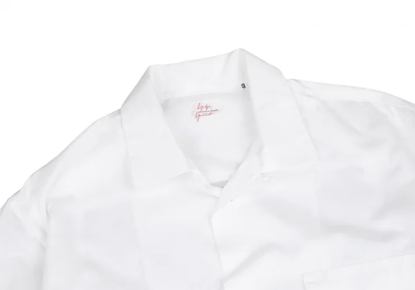ヨウジヤマモト コスチュームドオムYohji Yamamoto COSTUME D' HOMME フラップポケットオープンカラーシャツ 白3 K-125547_003