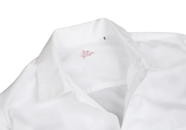 ヨウジヤマモト コスチュームドオムYohji Yamamoto COSTUME D' HOMME フラップポケットオープンカラーシャツ 白3 K-125547_004