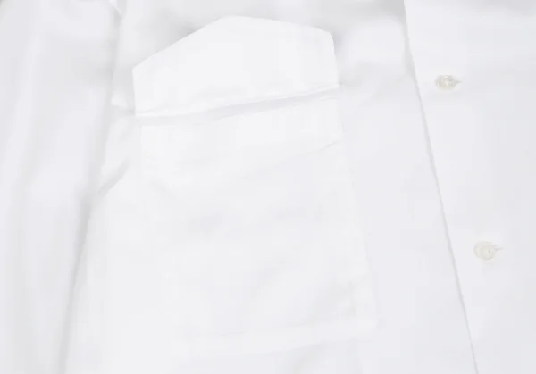 ヨウジヤマモト コスチュームドオムYohji Yamamoto COSTUME D' HOMME フラップポケットオープンカラーシャツ 白3 K-125547_007