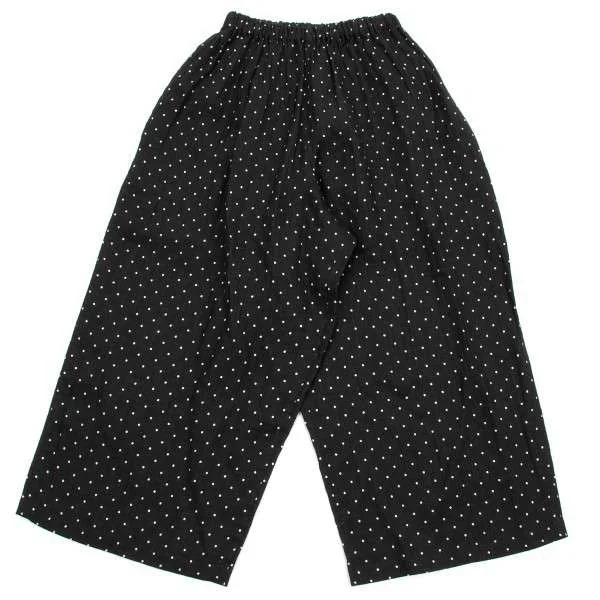 ワイズY's 水玉リネンパンツ 黒Mぐらい (K-9007)