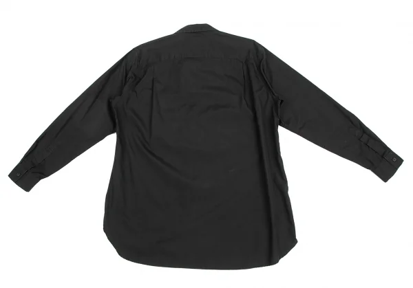 ヨウジヤマモト コスチュームドオムYohji Yamamoto COSTUME D' HOMME フラップポケットオープンカラーシャツ 黒2 K-125549_016