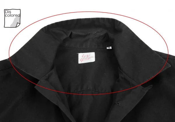 ヨウジヤマモト コスチュームドオムYohji Yamamoto COSTUME D' HOMME フラップポケットオープンカラーシャツ 黒2 K-125549_004
