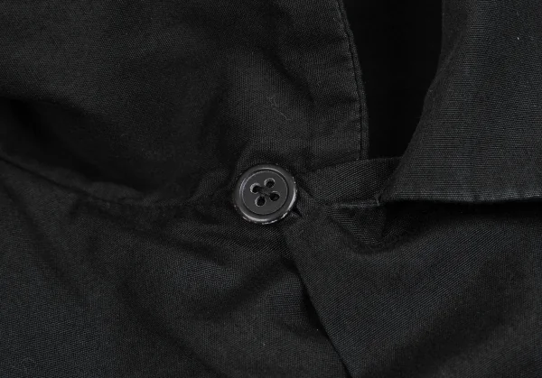 ヨウジヤマモト コスチュームドオムYohji Yamamoto COSTUME D' HOMME フラップポケットオープンカラーシャツ 黒2 K-125549_009