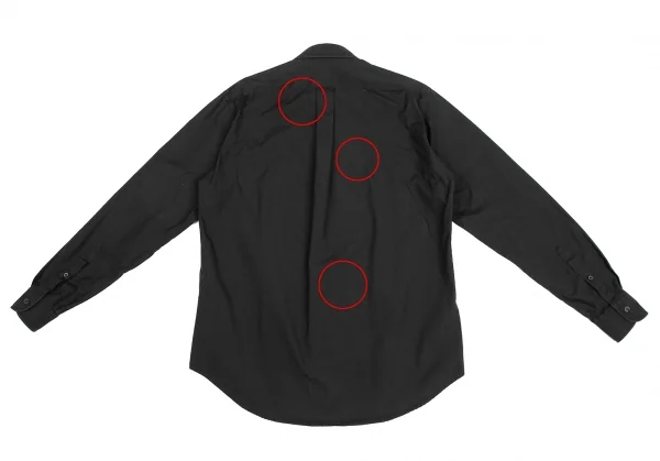 ヨウジヤマモト コスチュームドオムYohji Yamamoto COSTUME D' HOMME コットンブロードベーシックシャツ 黒2 K-125550_013