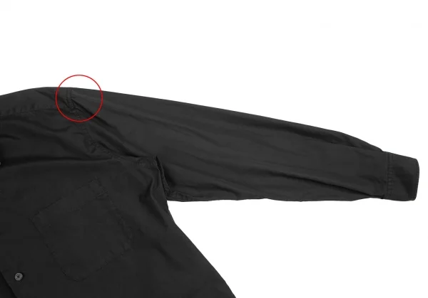 ヨウジヤマモト コスチュームドオムYohji Yamamoto COSTUME D' HOMME コットンブロードベーシックシャツ 黒2 K-125550_005