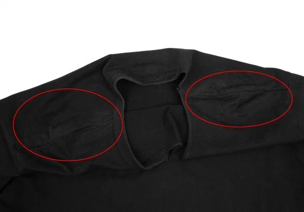 ヨウジヤマモト プールオムYohji Yamamoto POUR HOMME バック切込みデザインTシャツ 黒3 K-125561_003