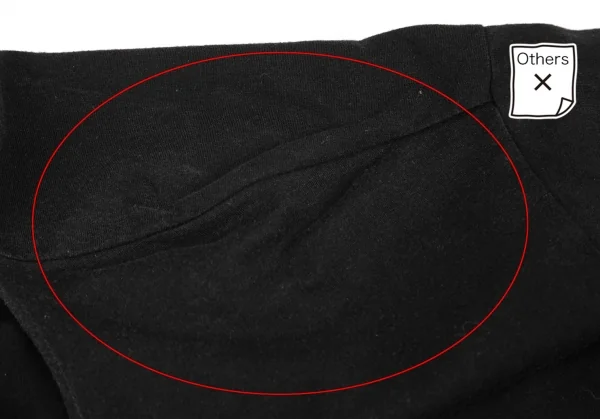 ヨウジヤマモト プールオムYohji Yamamoto POUR HOMME バック切込みデザインTシャツ 黒3 K-125561_004