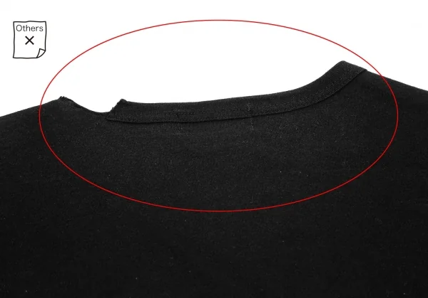 ヨウジヤマモト プールオムYohji Yamamoto POUR HOMME バック切込みデザインTシャツ 黒3 K-125561_009