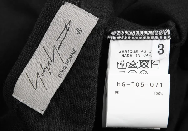 Yohji Yamamoto POUR HOMME Mahabala Cotton T Shirt K-125564_009