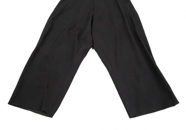 ヨウジヤマモト プールオムYohji Yamamoto POUR HOMME ウールギャバサルエルパンツ 黒3 K-125587_010