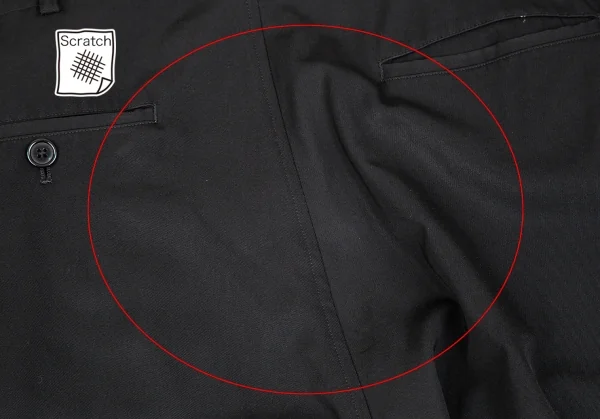 ヨウジヤマモト プールオムYohji Yamamoto POUR HOMME ウールギャバサルエルパンツ 黒3 K-125587_013