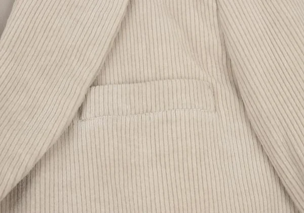ヨウジヤマモト プールオムYohji Yamamoto POUR HOMME コーデュロイ3Bジャケット ベージュM K-125592_005