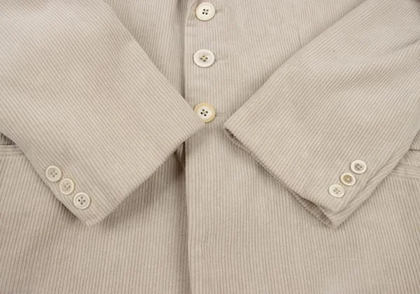 ヨウジヤマモト プールオムYohji Yamamoto POUR HOMME コーデュロイ3Bジャケット ベージュM K-125592_008