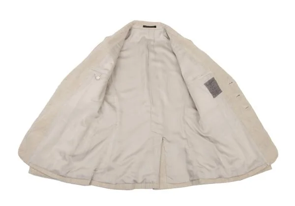 ヨウジヤマモト プールオムYohji Yamamoto POUR HOMME コーデュロイ3Bジャケット ベージュM K-125592_013