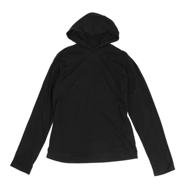 ワイズフォーメンY's for men フーデッドカットソー 黒2 K-125598_001