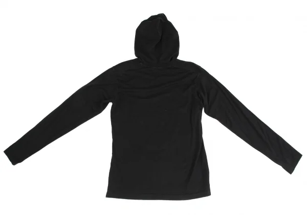 ワイズフォーメンY's for men フーデッドカットソー 黒2 K-125598_010