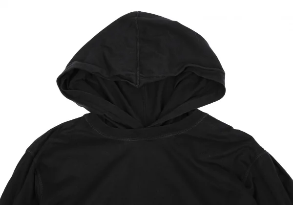 ワイズフォーメンY's for men フーデッドカットソー 黒2 K-125598_002