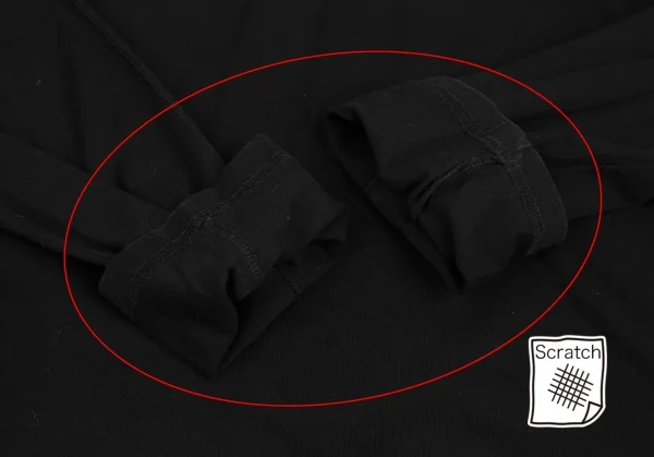 ワイズフォーメンY's for men フーデッドカットソー 黒2 K-125598_006