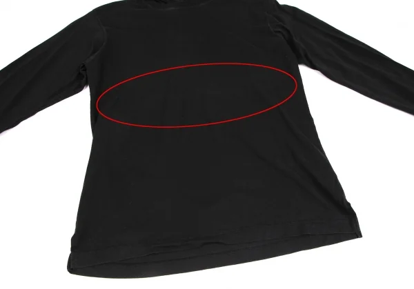 ワイズフォーメンY's for men フーデッドカットソー 黒2 K-125598_007