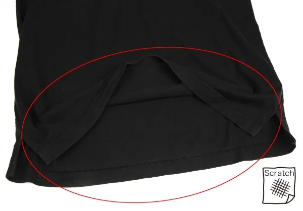 ワイズフォーメンY's for men フーデッドカットソー 黒2 K-125598_009