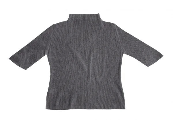 PLEATS PLEASE Fabric Printed Mist Pleats Mock Neck T Shirt K-125604_010