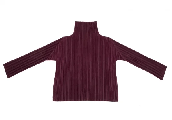PLEATS PLEASE Pleated Turtleneck T Shirt K-125605_012