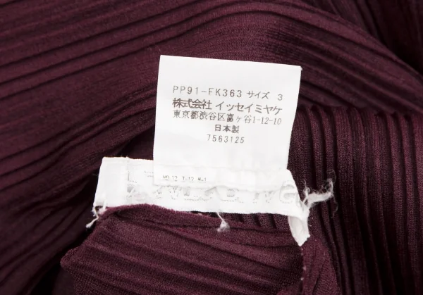 PLEATS PLEASE Pleated Turtleneck T Shirt K-125605_014