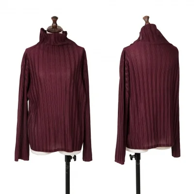 PLEATS PLEASE Pleated Turtleneck T Shirt