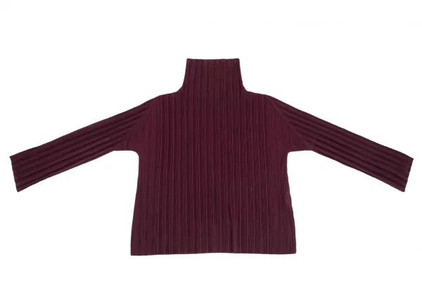 PLEATS PLEASE Pleated Turtleneck T Shirt K-125605_002