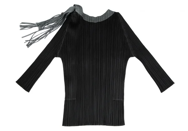 PLEATS PLEASE Fringe Stole T Shirt K-125608_011
